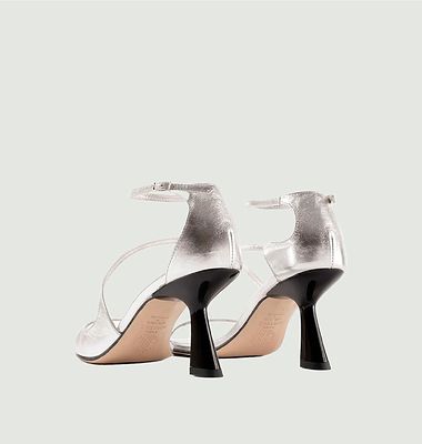 Dakota metallic leather heeled sandals