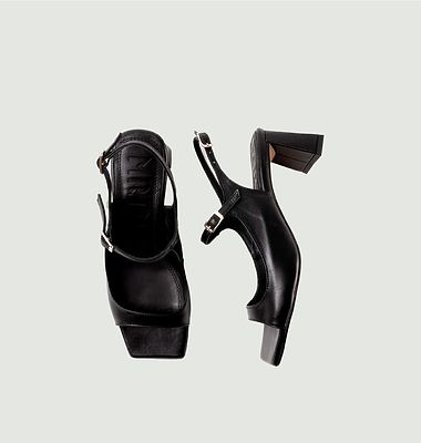 Clavel leather heeled sandals