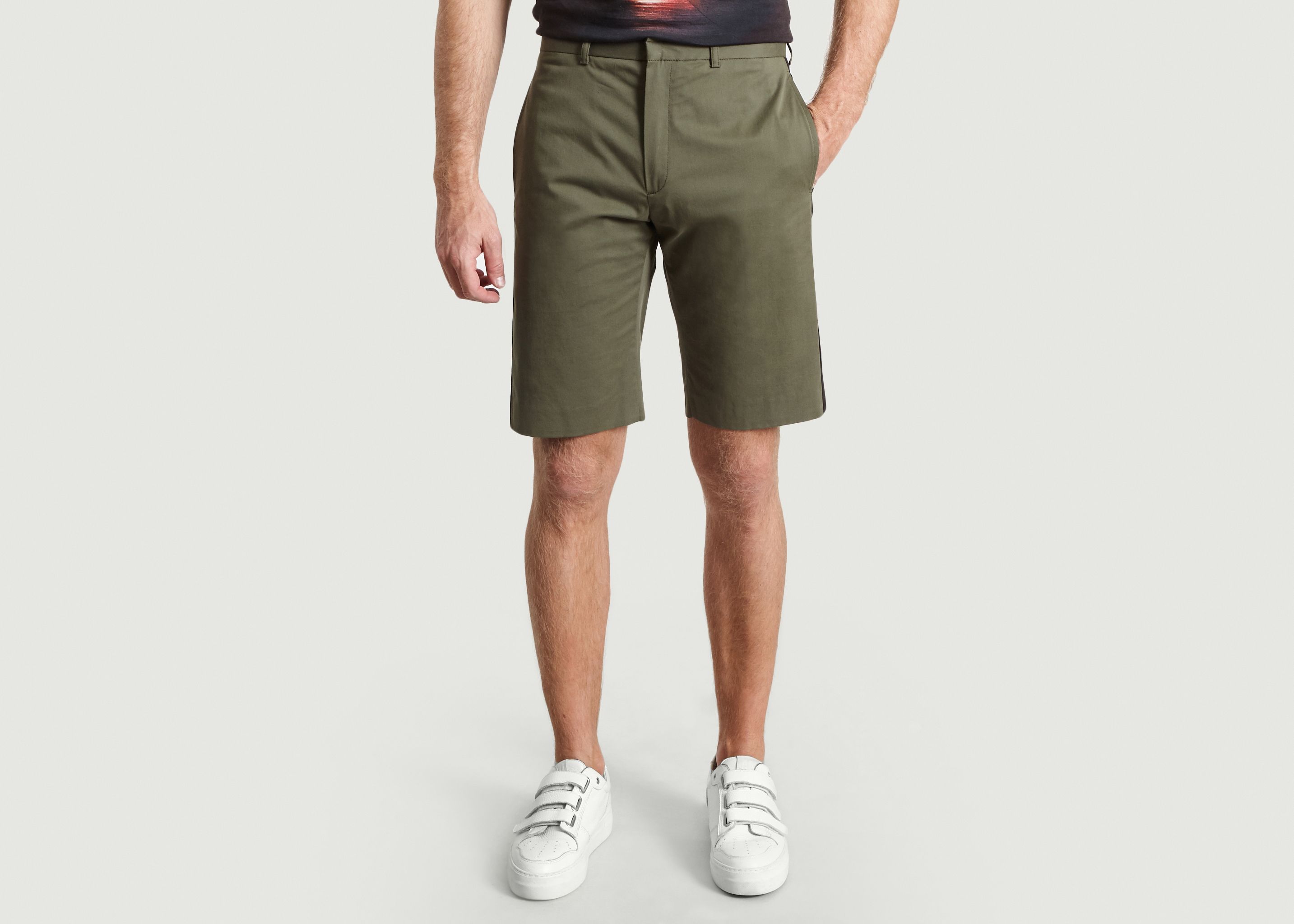 Contrast Striped Shorts - M.X Maxime Simoëns