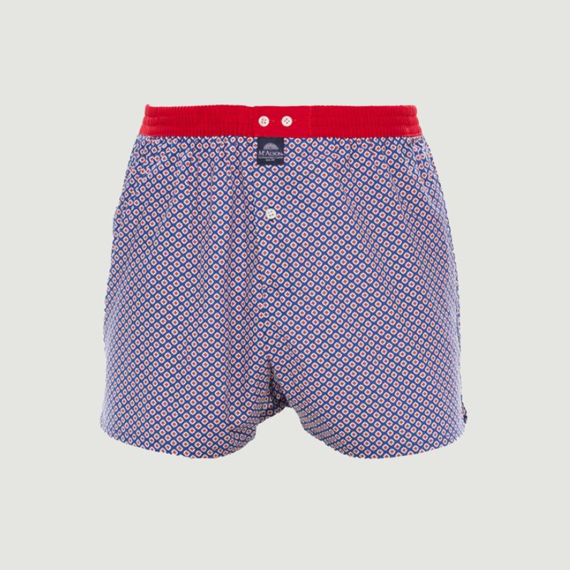 Flower print cotton boxer shorts - Mc Alson