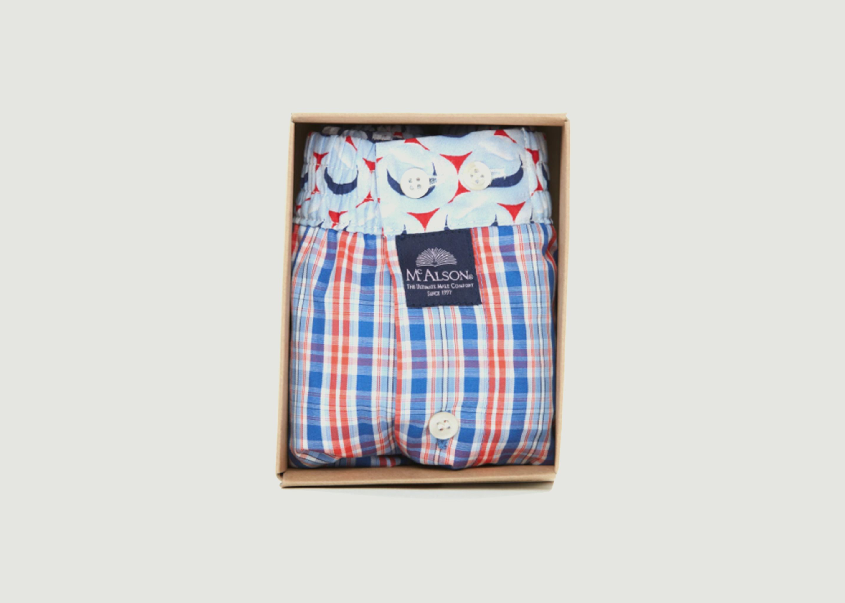 Grid pattern boxer shorts - Mc Alson