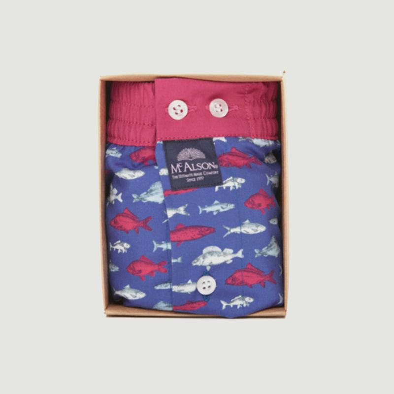 Fish printed boxer shorts - Mc Alson