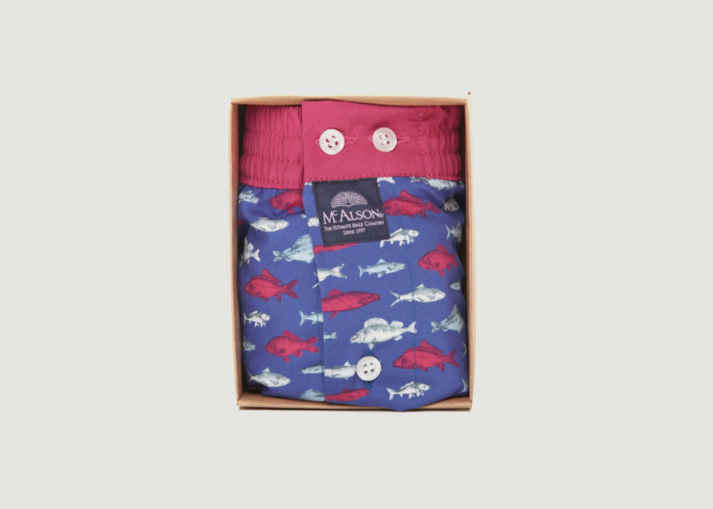 Fish printed boxer shorts - Mc Alson