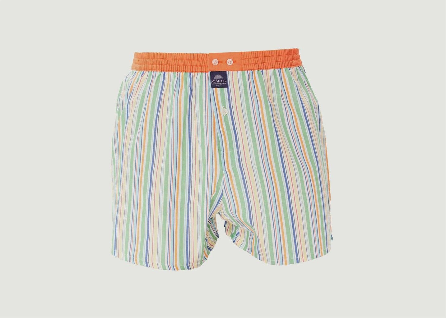 Striped cotton boxer shorts - Mc Alson