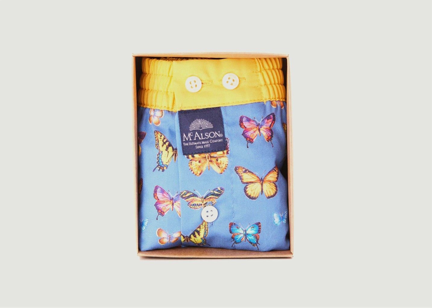 Butterfly printed cotton briefs - Mc Alson