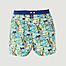 Printed cotton boxer shorts with vacation theme - Mc Alson