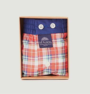 Tartan cotton boxer shorts