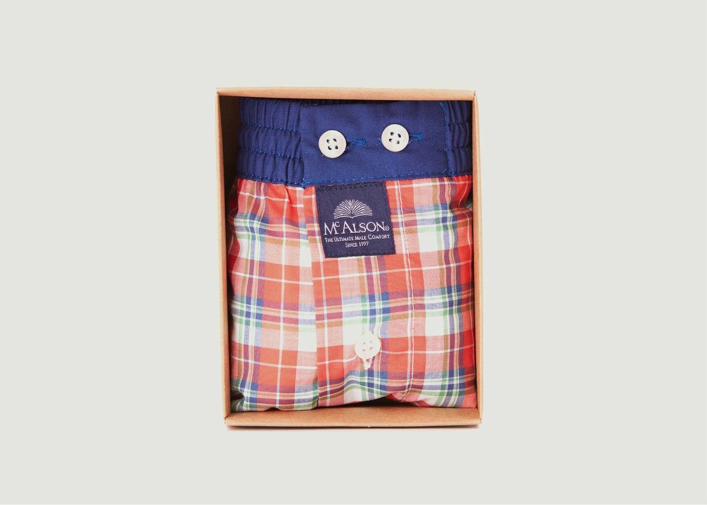 Tartan cotton boxer shorts - Mc Alson