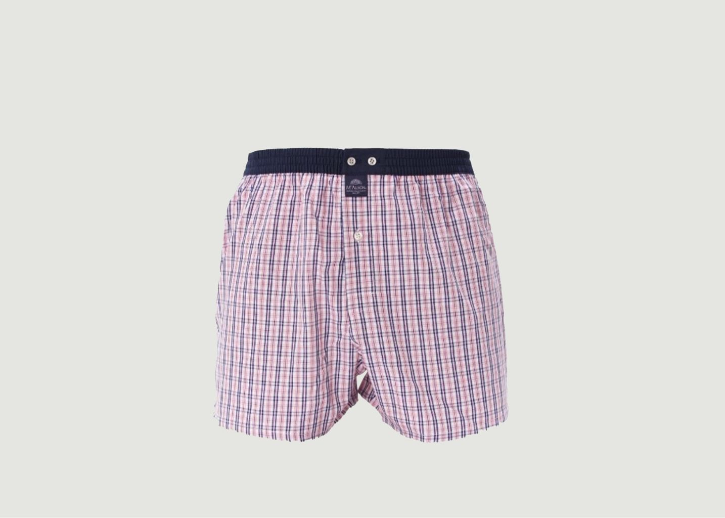 Checked cotton boxer shorts - Mc Alson