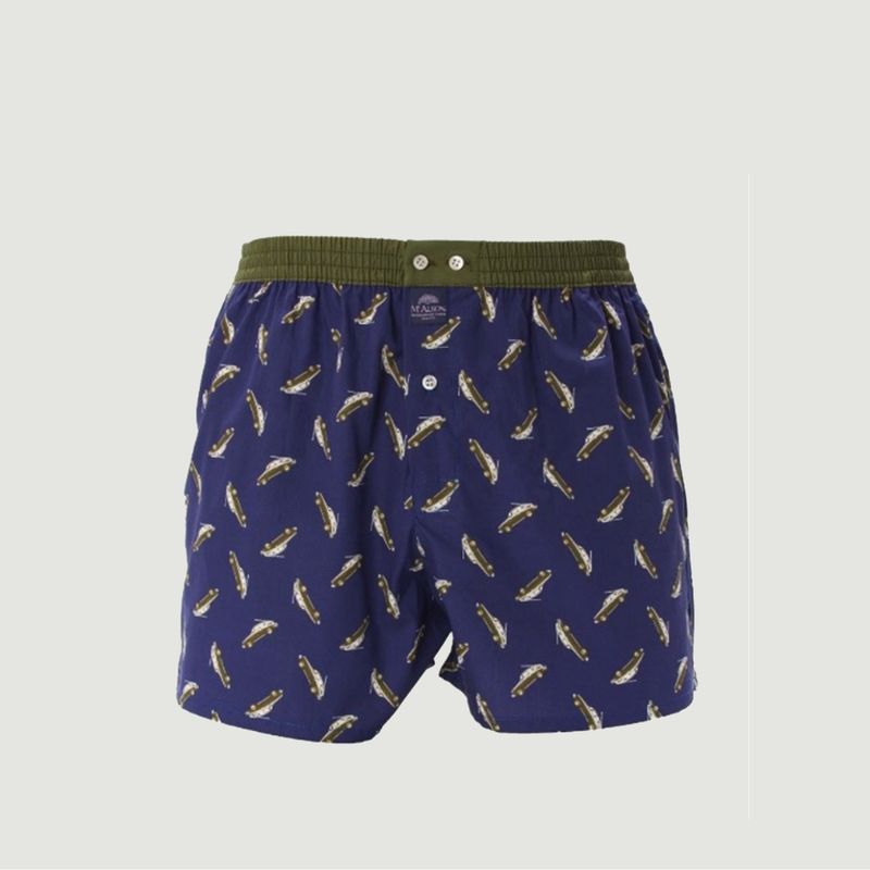 Cotton boxer shorts with car pattern - Mc Alson