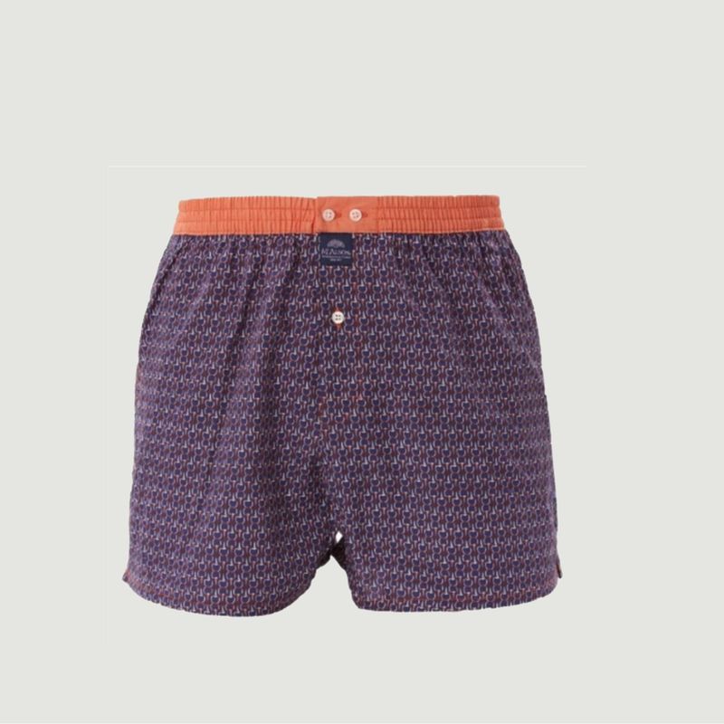Cotton boxer shorts with pattern - Mc Alson