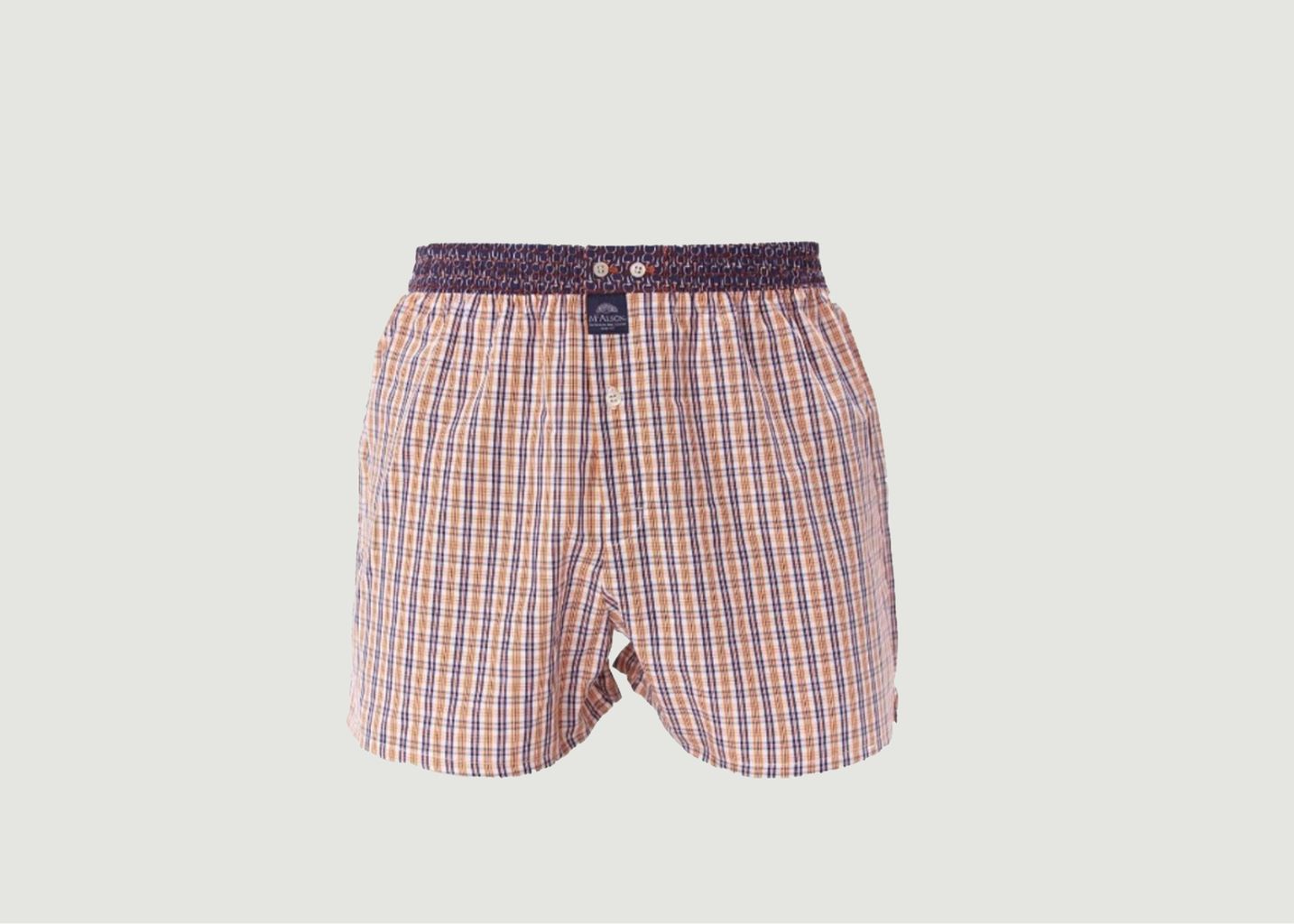 Checked cotton boxer shorts - Mc Alson