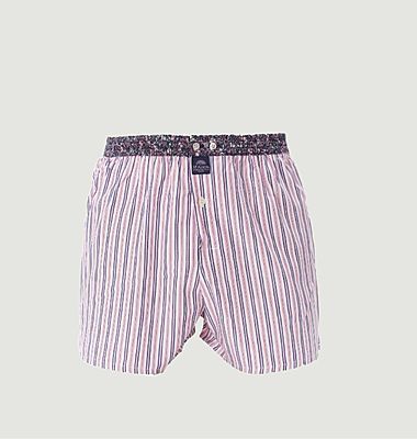 Striped cotton boxer shorts