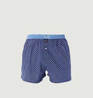 Cotton boxer shorts with pattern