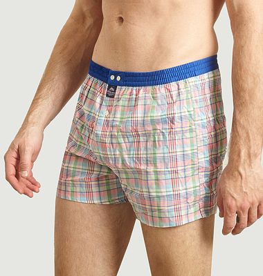 Madras Check Cotton Boxer Shorts