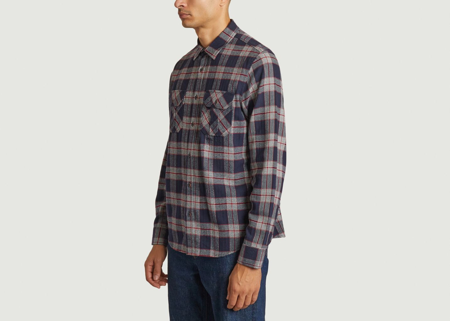 Chemise boutonnée en coton à carreaux - M.C. Overalls