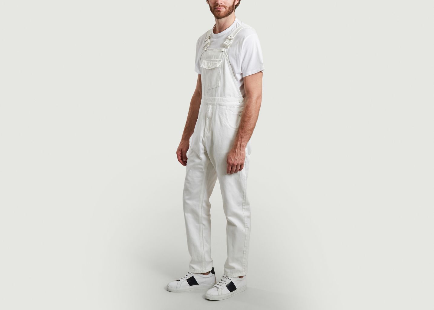 Tinted denim dungarees with pockets - M.C. Overalls