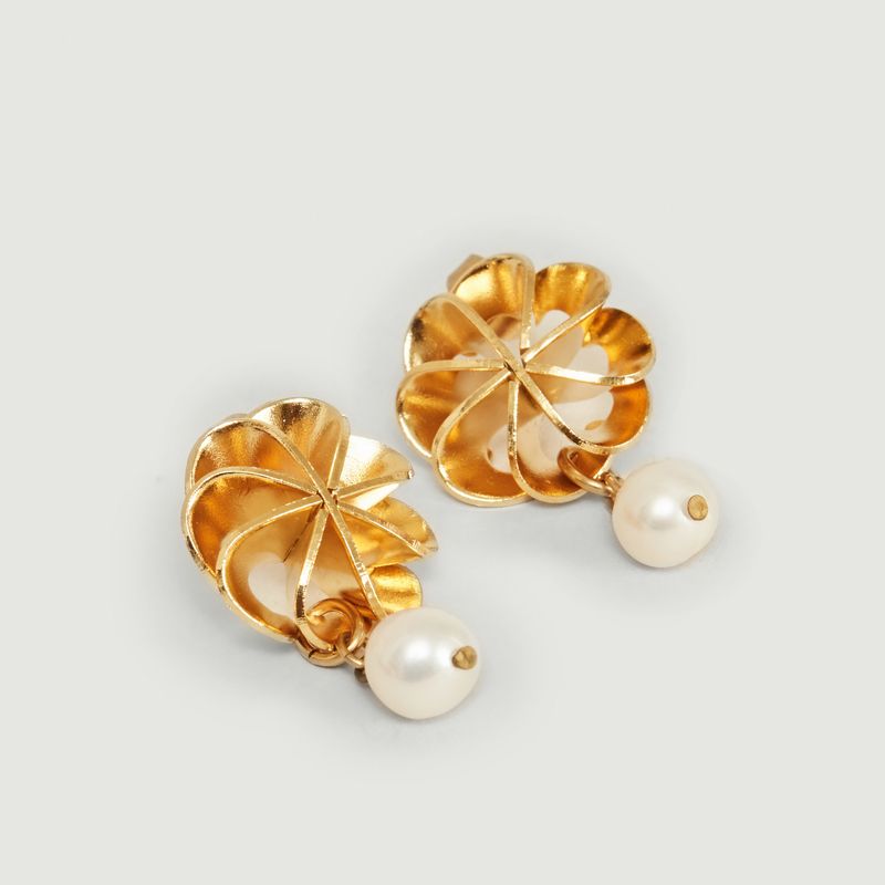 Boucles d'oreilles avec perle de culture Vérone Medium - Medecine Douce