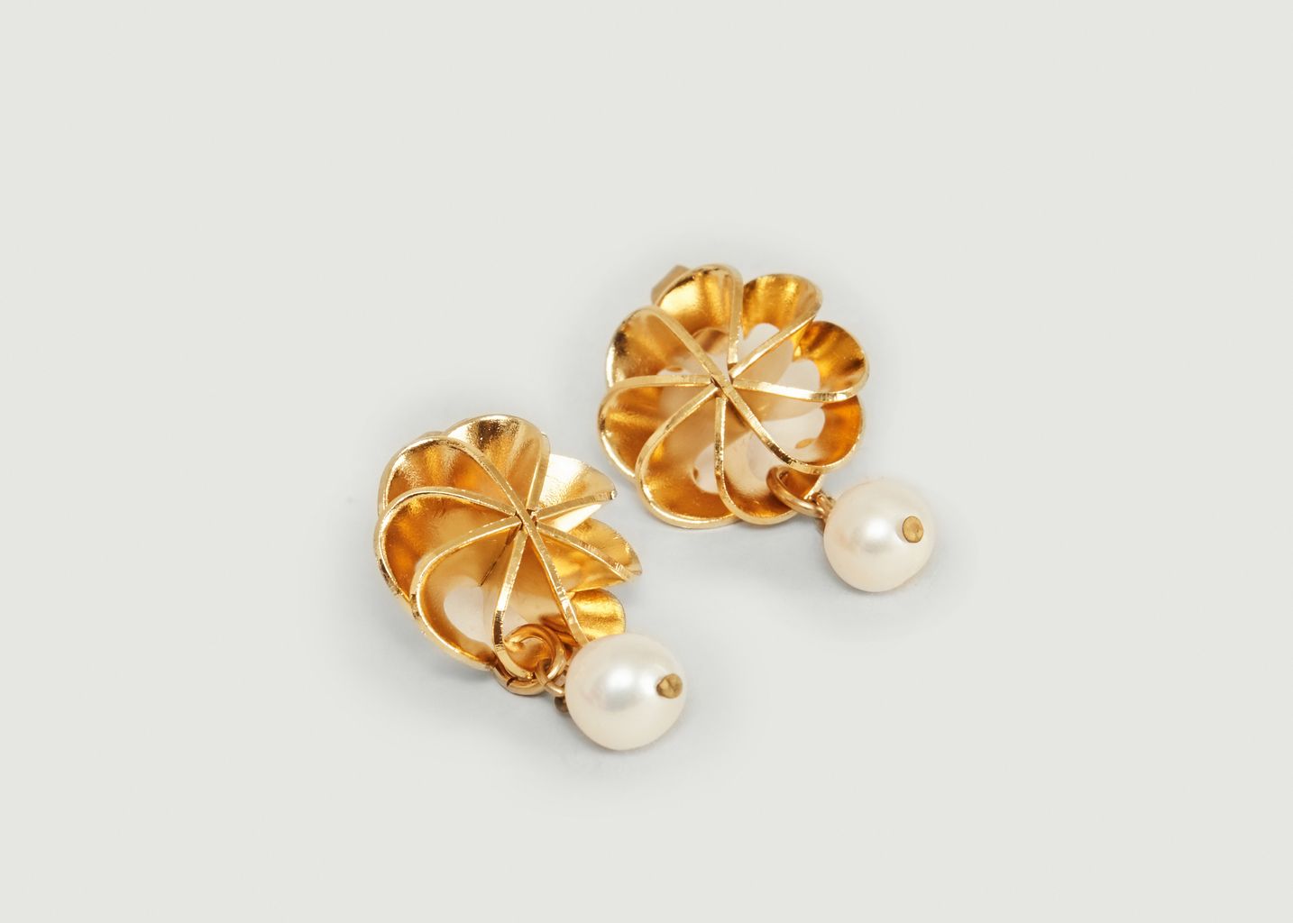 Vérone Medium earrings with cultured pearl - Medecine Douce