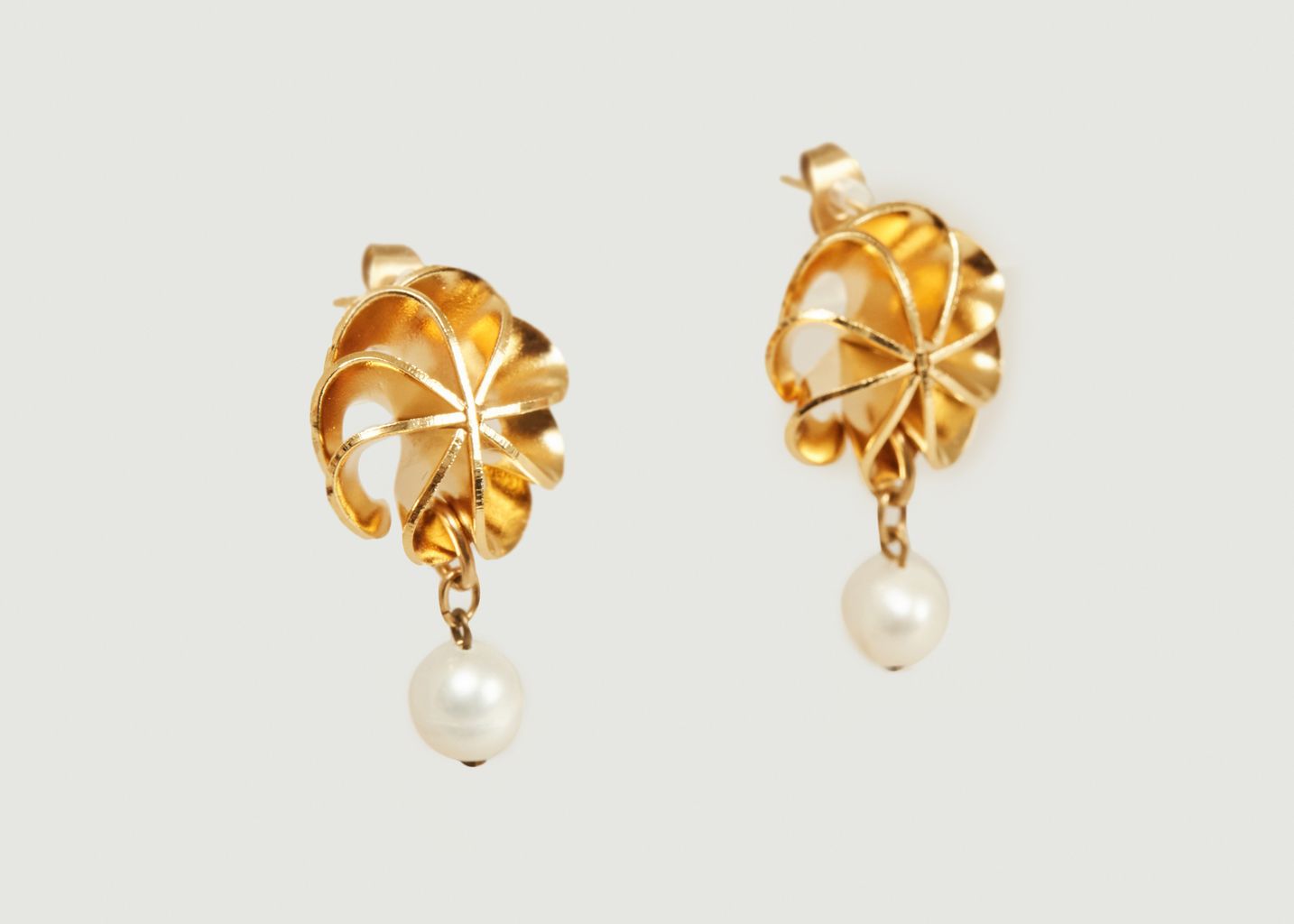 Vérone Medium earrings with cultured pearl - Medecine Douce