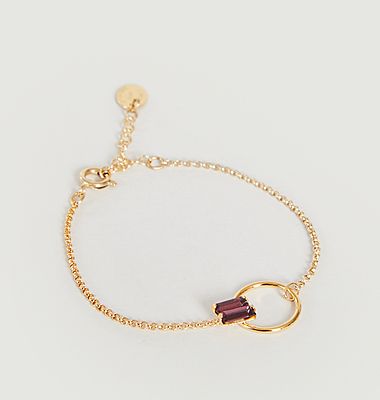 Chain bracelet with Swarovski crystals Zazie