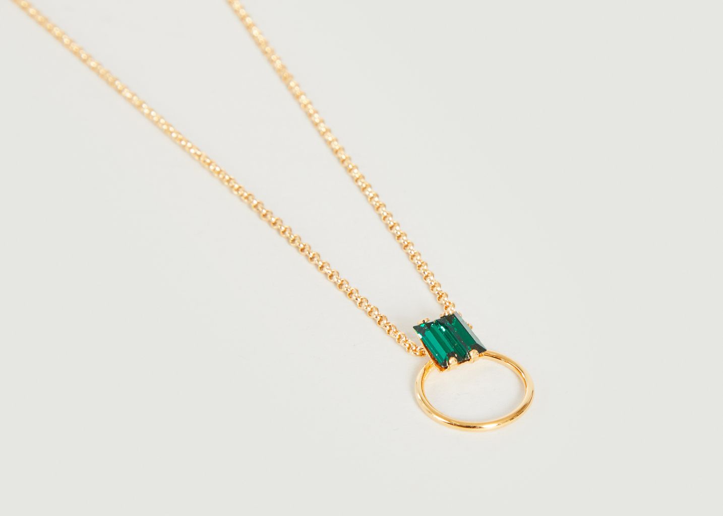 Thin necklace with Swarovski crystals pendant Zazie - Medecine Douce