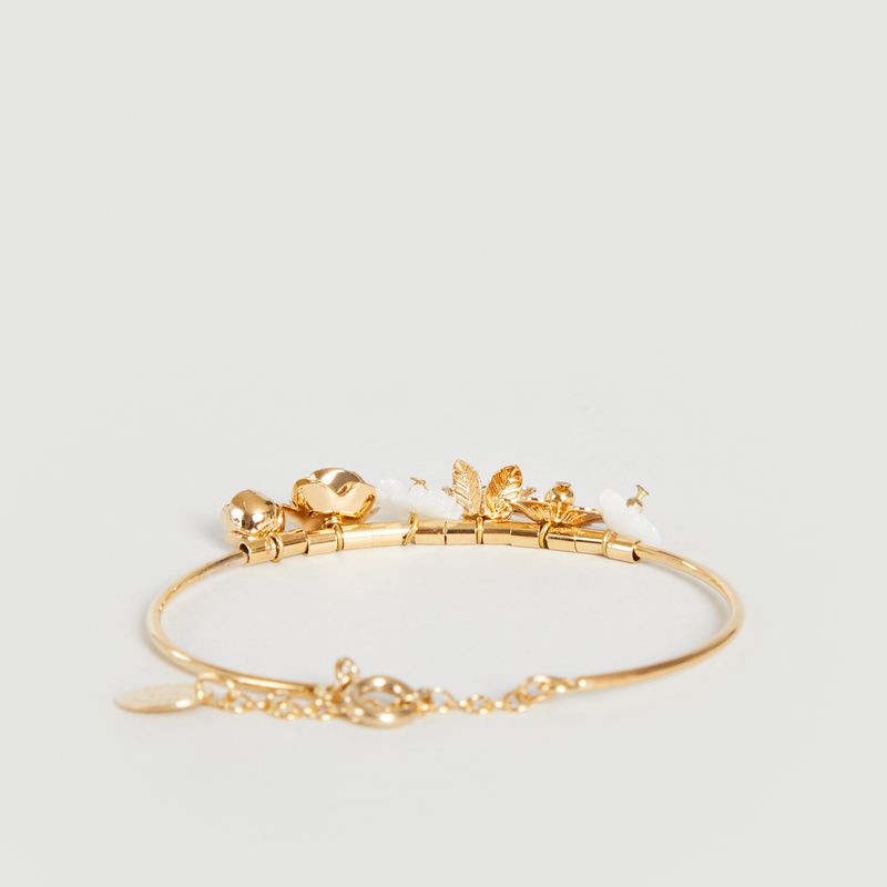 Gold-plated bangle bracelet Zephyr - Medecine Douce