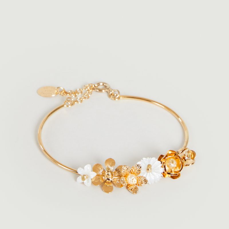 Gold-plated bangle bracelet Zephyr - Medecine Douce