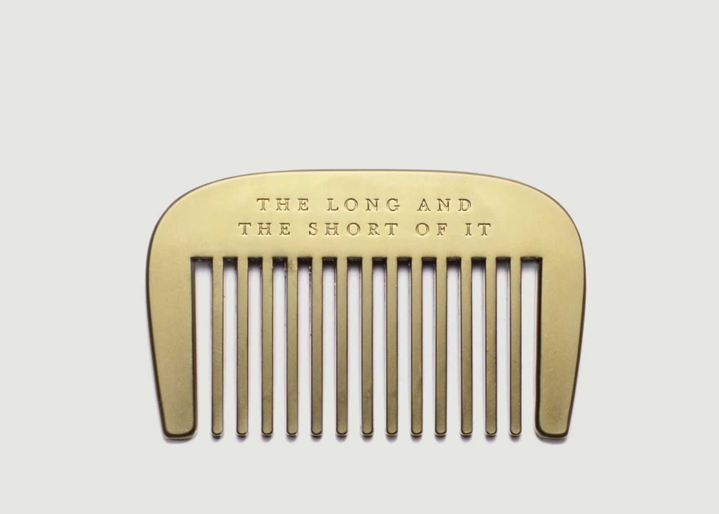 Brass Beard Comb - Men's Society