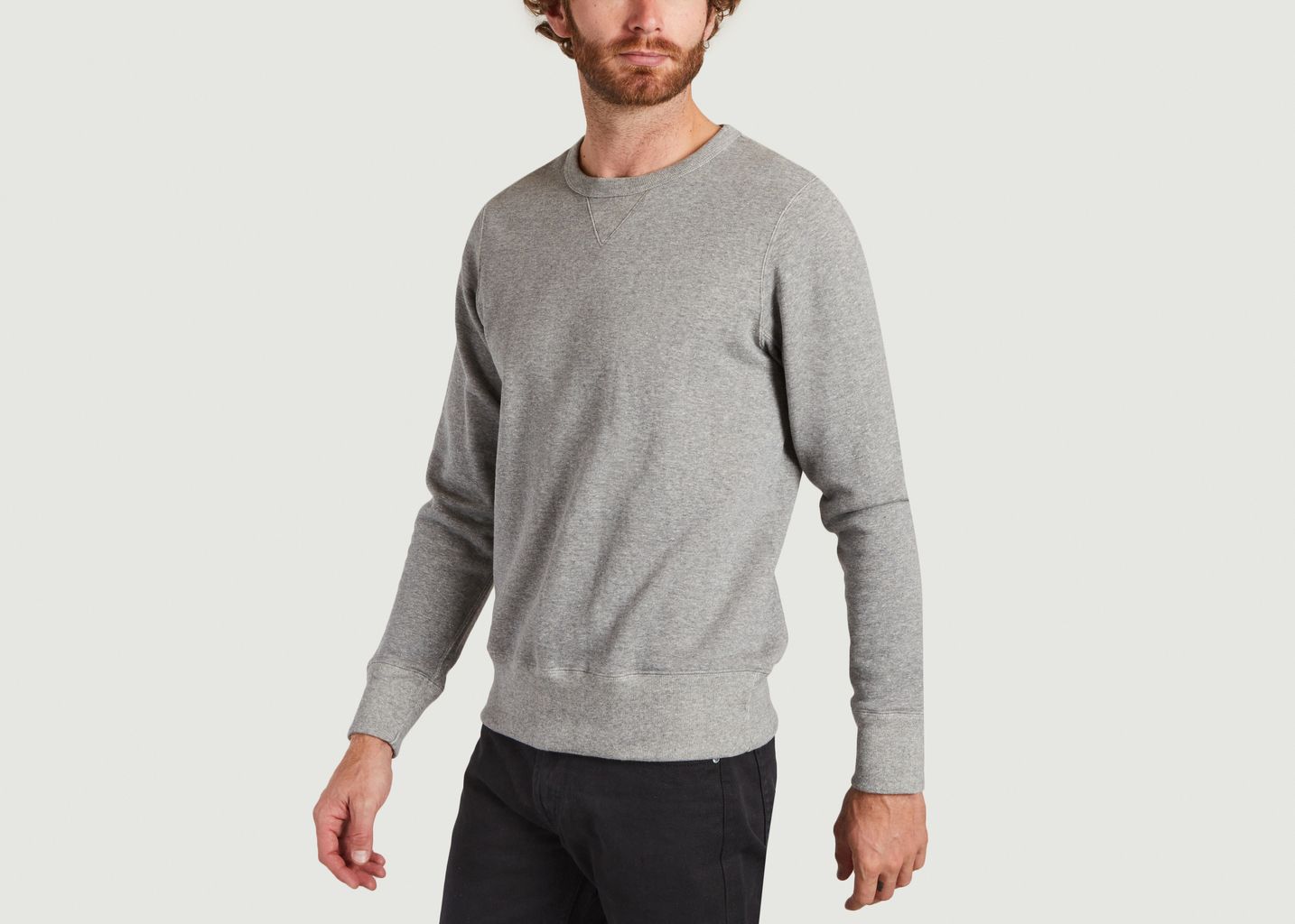 Sweatshirt coupe classique en coton bio - Merz b Schwanen