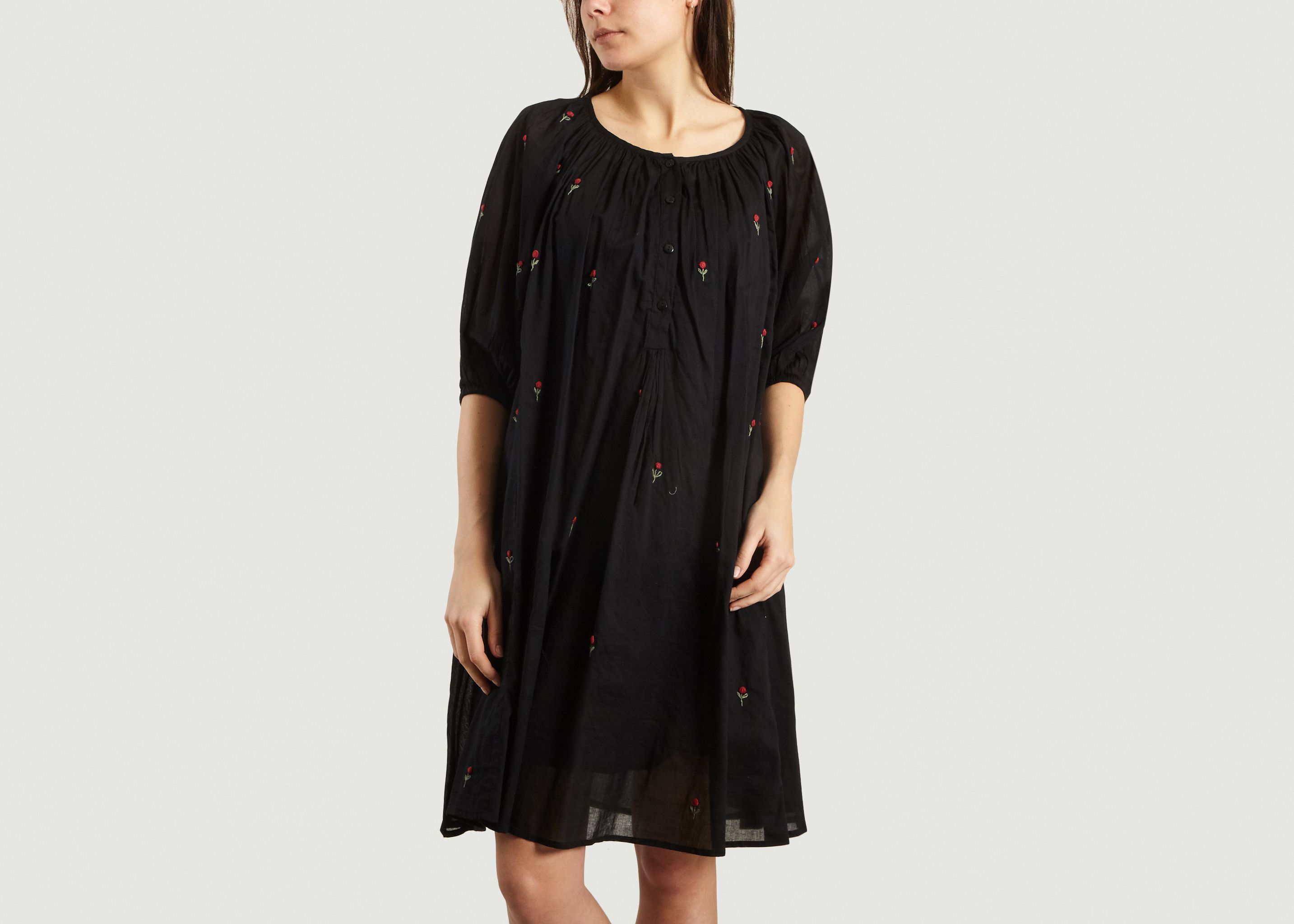 Begonia Embroidered Dress - Mes Demoiselles
