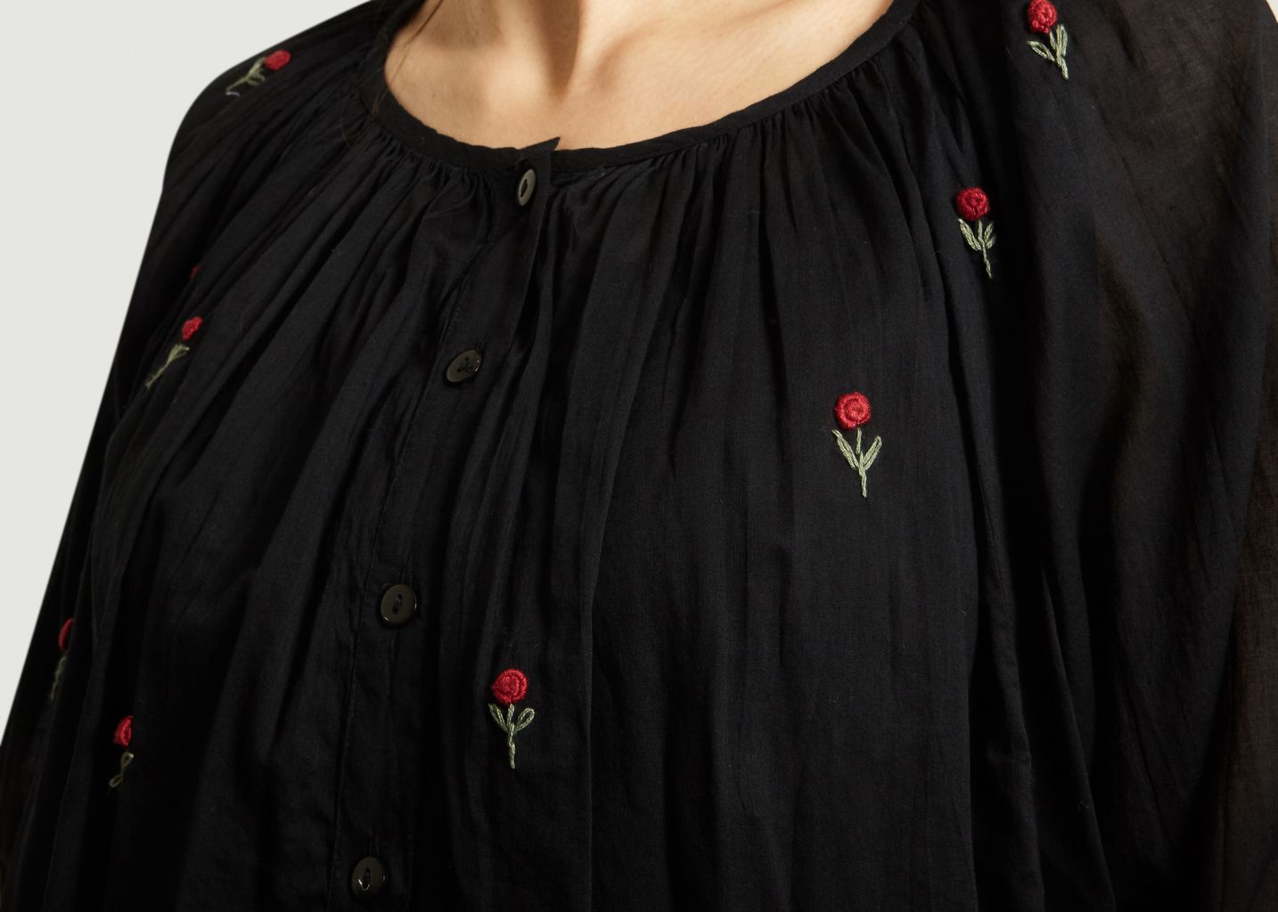 Begonia Embroidered Dress - Mes Demoiselles