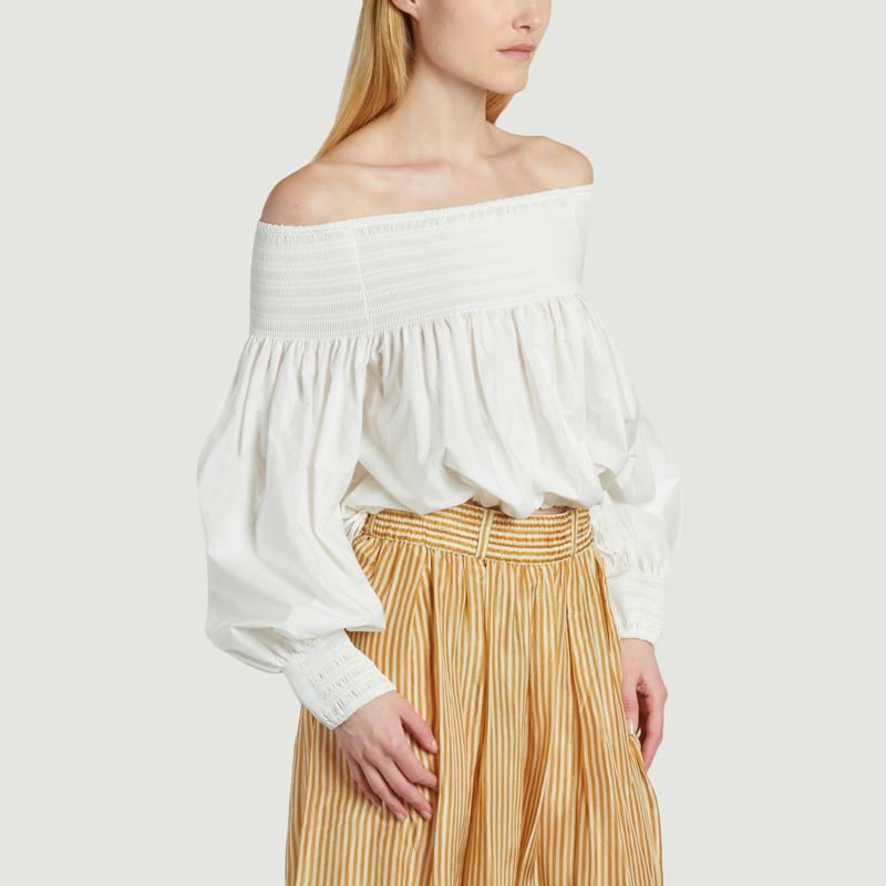 Pyrite cotton short blouse - Mes Demoiselles