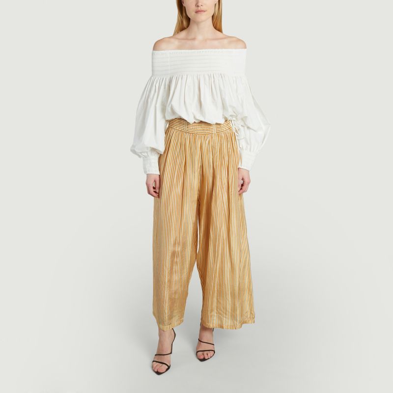 Pyrite cotton short blouse - Mes Demoiselles