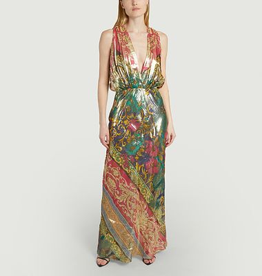 Reva fancy print maxi dress