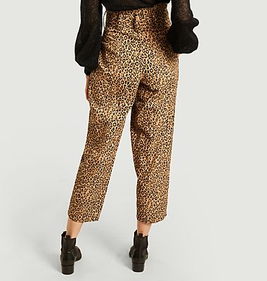Pantalon Chery imprimé léopard