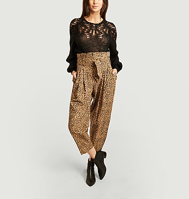 Pantalon Chery imprimé léopard
