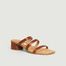 Linley Clay croco pattern leather sandals - Miista
