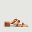 Sandales en cuir motif croco Linley Clay - Miista