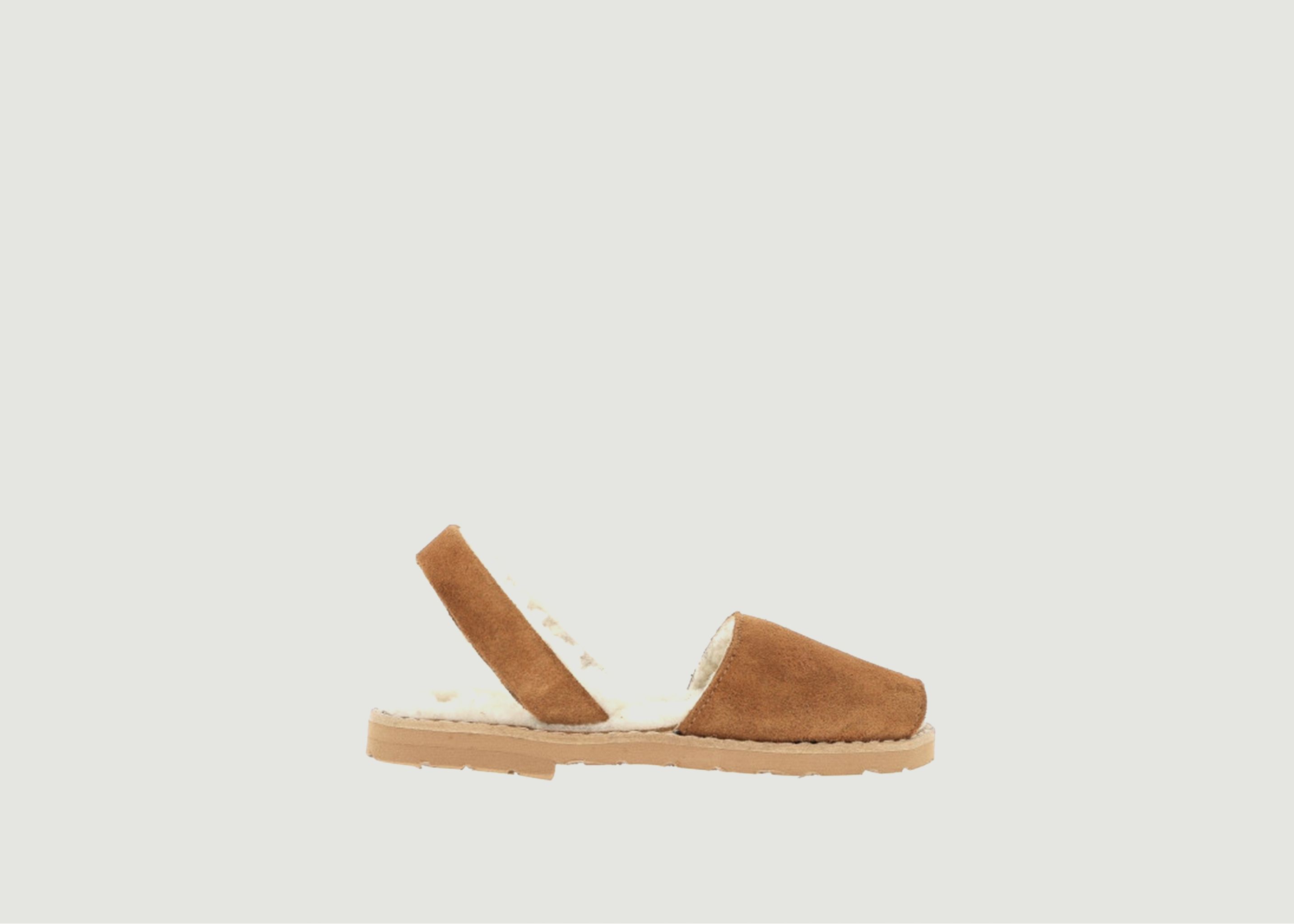 Sandales en peau lainée Avarca - Minorquines