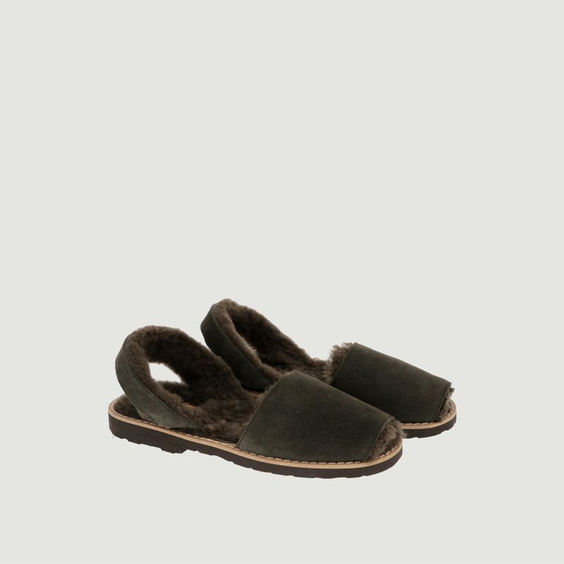 Sandales en peau lainée Avarca  - Minorquines