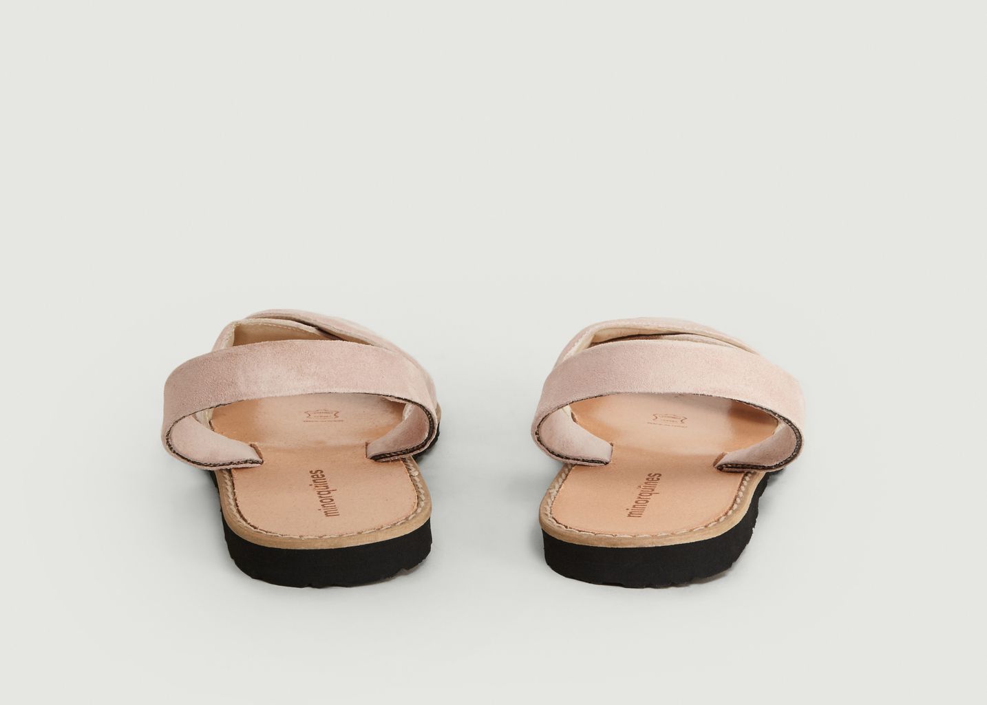 Avarca Berlin Pink Velvet Sandals - Minorquines