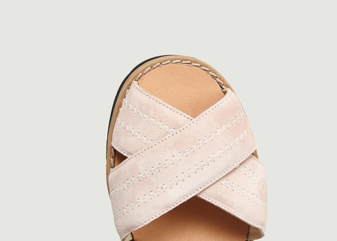 Avarca Berlin Pink Velvet Sandals - Minorquines