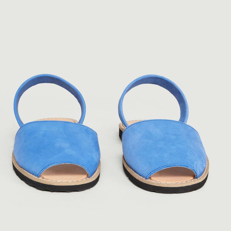 Avarca Ocean Blue Nubuck Sandals - Minorquines