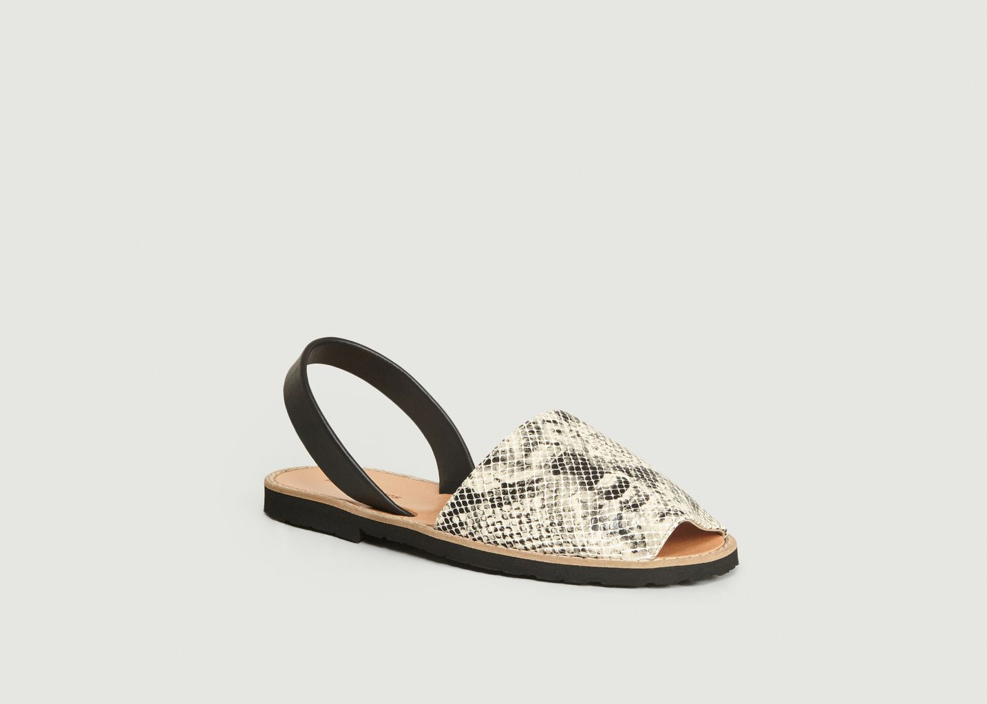 Avarca reptile leather sandals - Minorquines