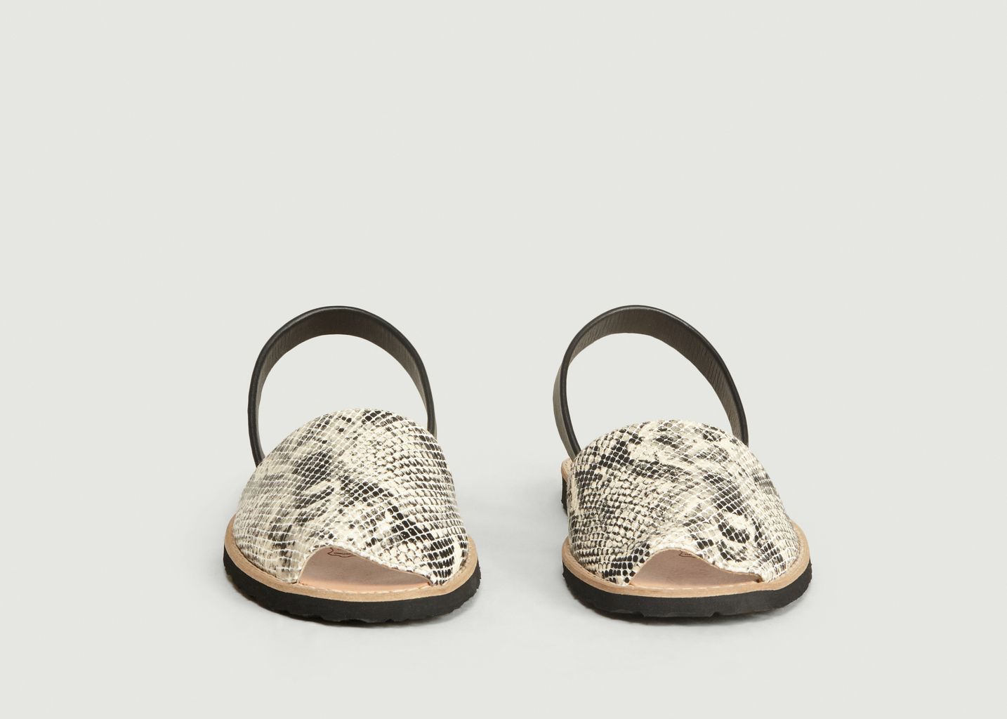 Sandales en cuir reptile Avarca - Minorquines