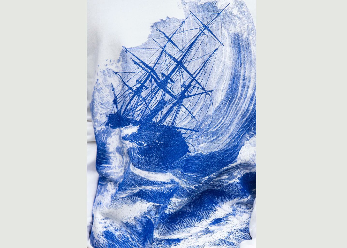 Sweatshirt imprimé navire pendant la tempête - Misericordia