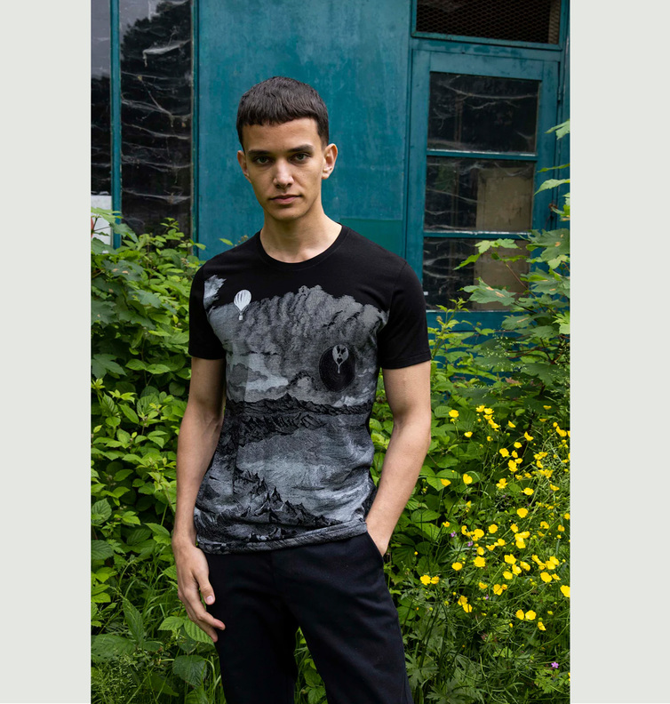 Mountain print T-shirt