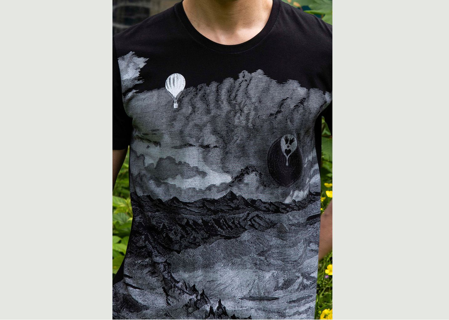 T-Shirt mit Bergprint - Misericordia