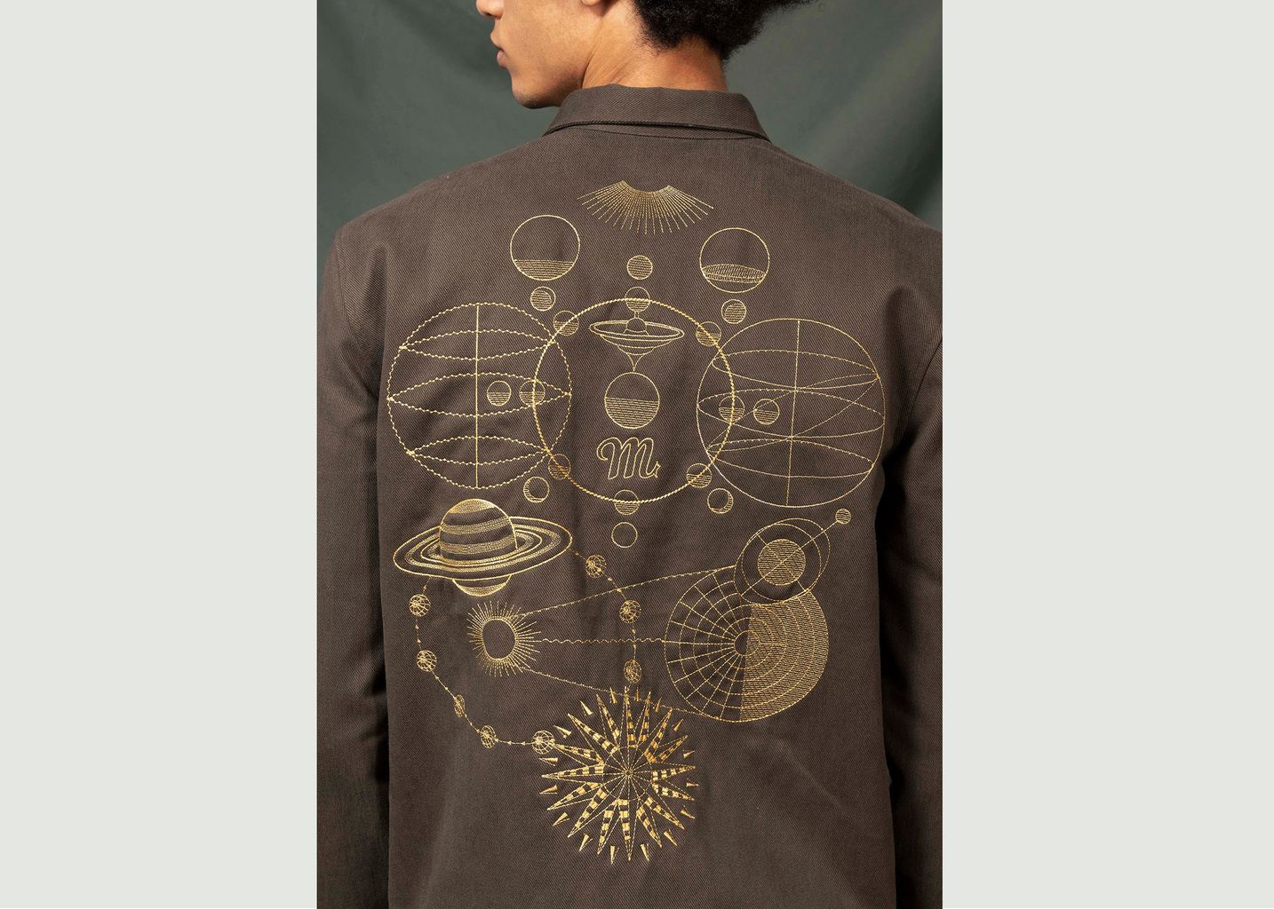 Lunar system embroidery overshirt - Misericordia